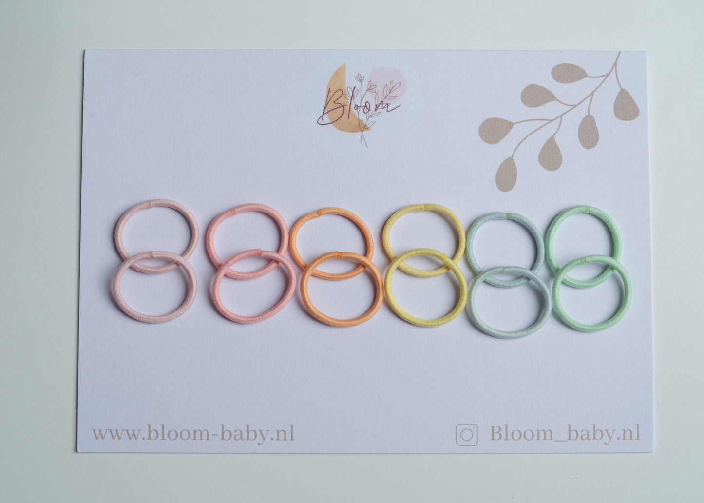 Haarelastiek Rainbow 12 stuks