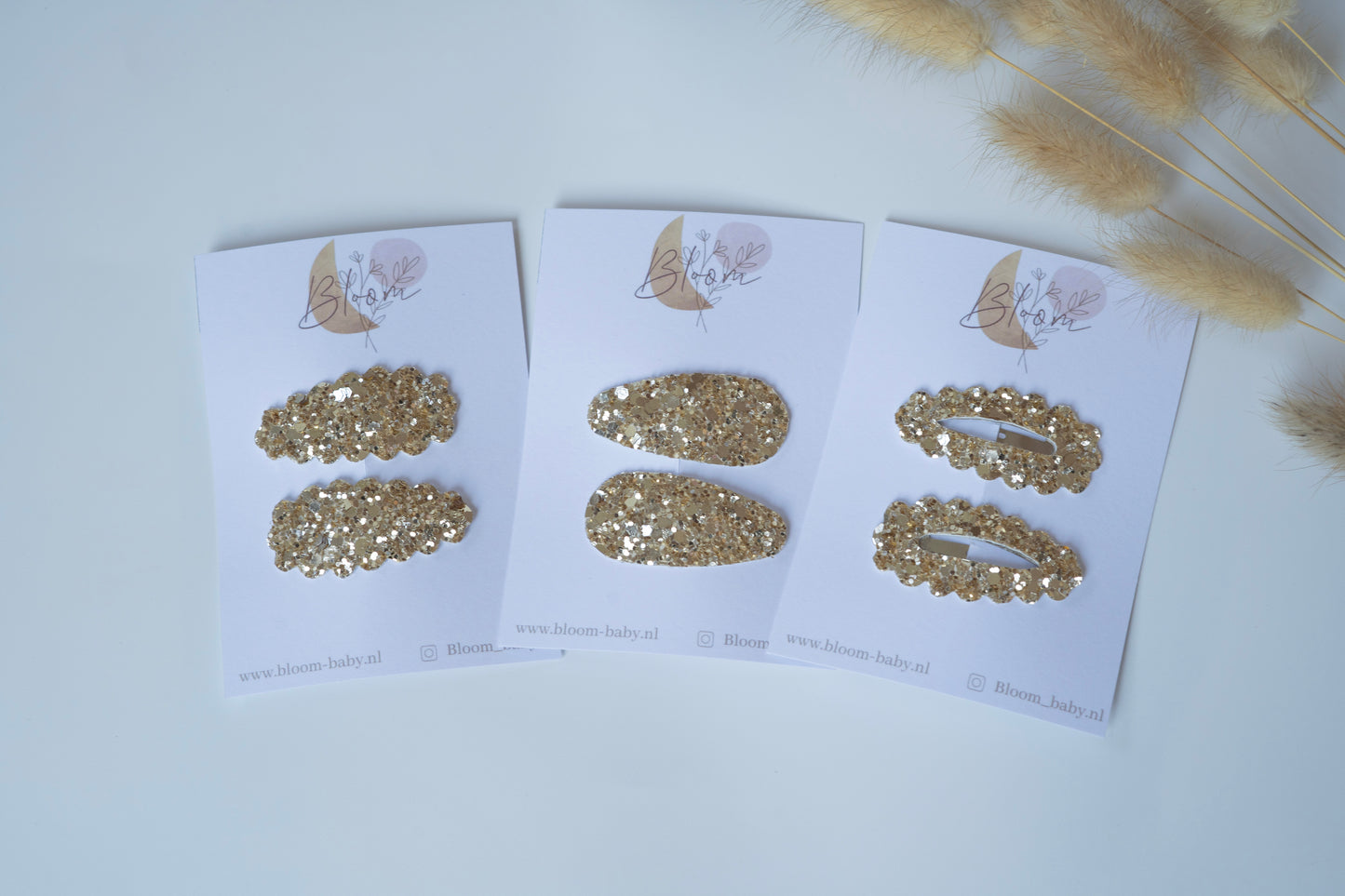 Glitter goud 2 stuks
