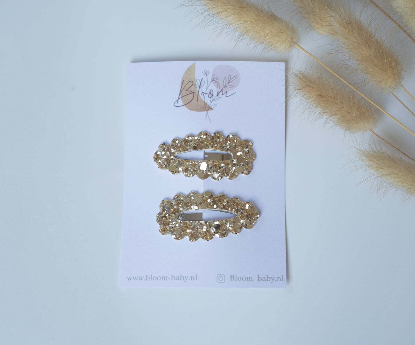 Glitter goud 2 stuks