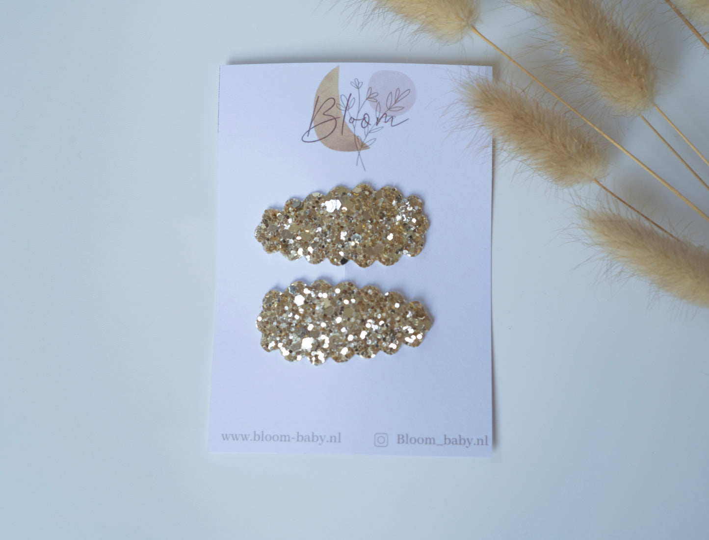 Glitter goud 2 stuks