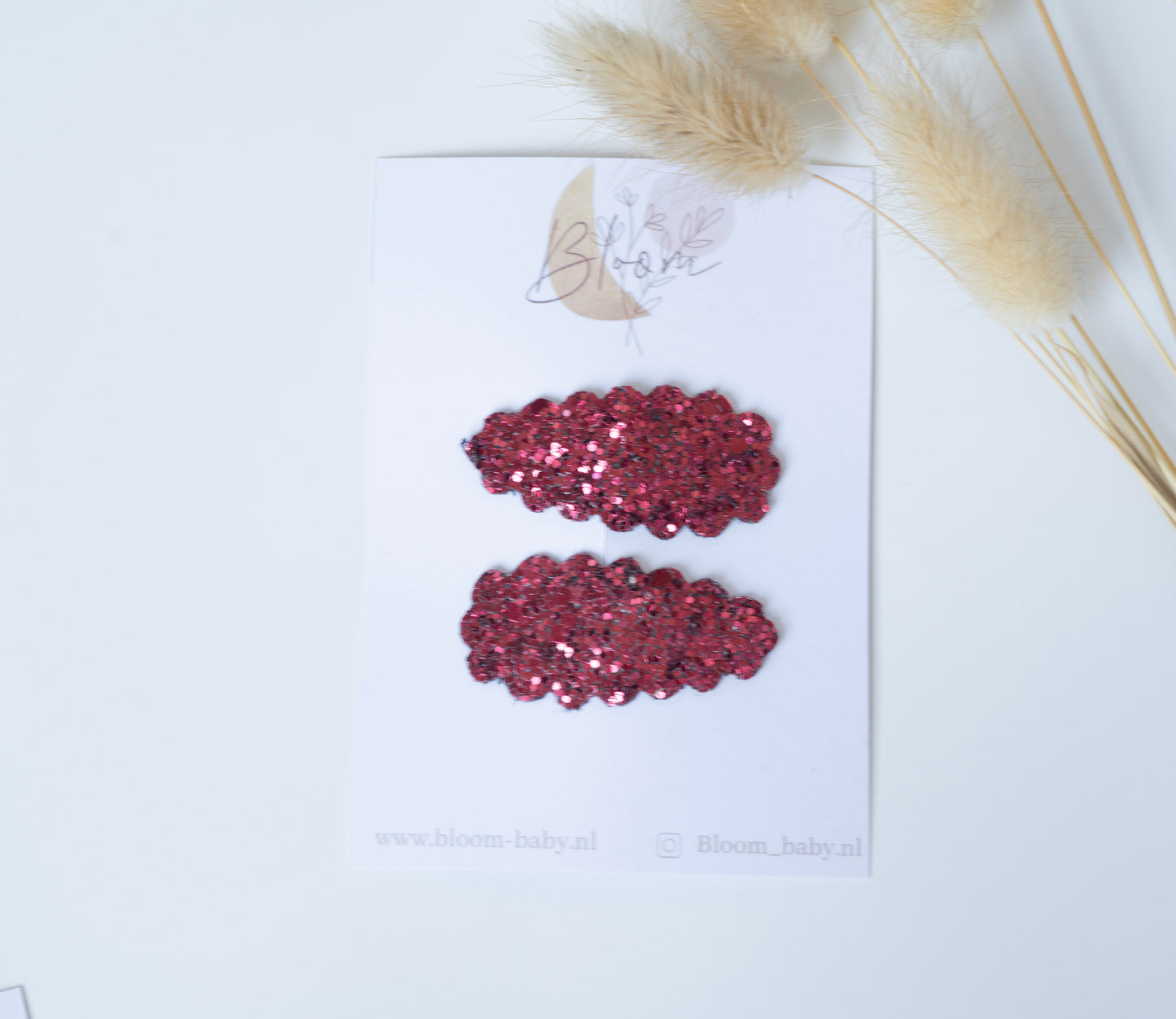 Glitter rood 2 stuks