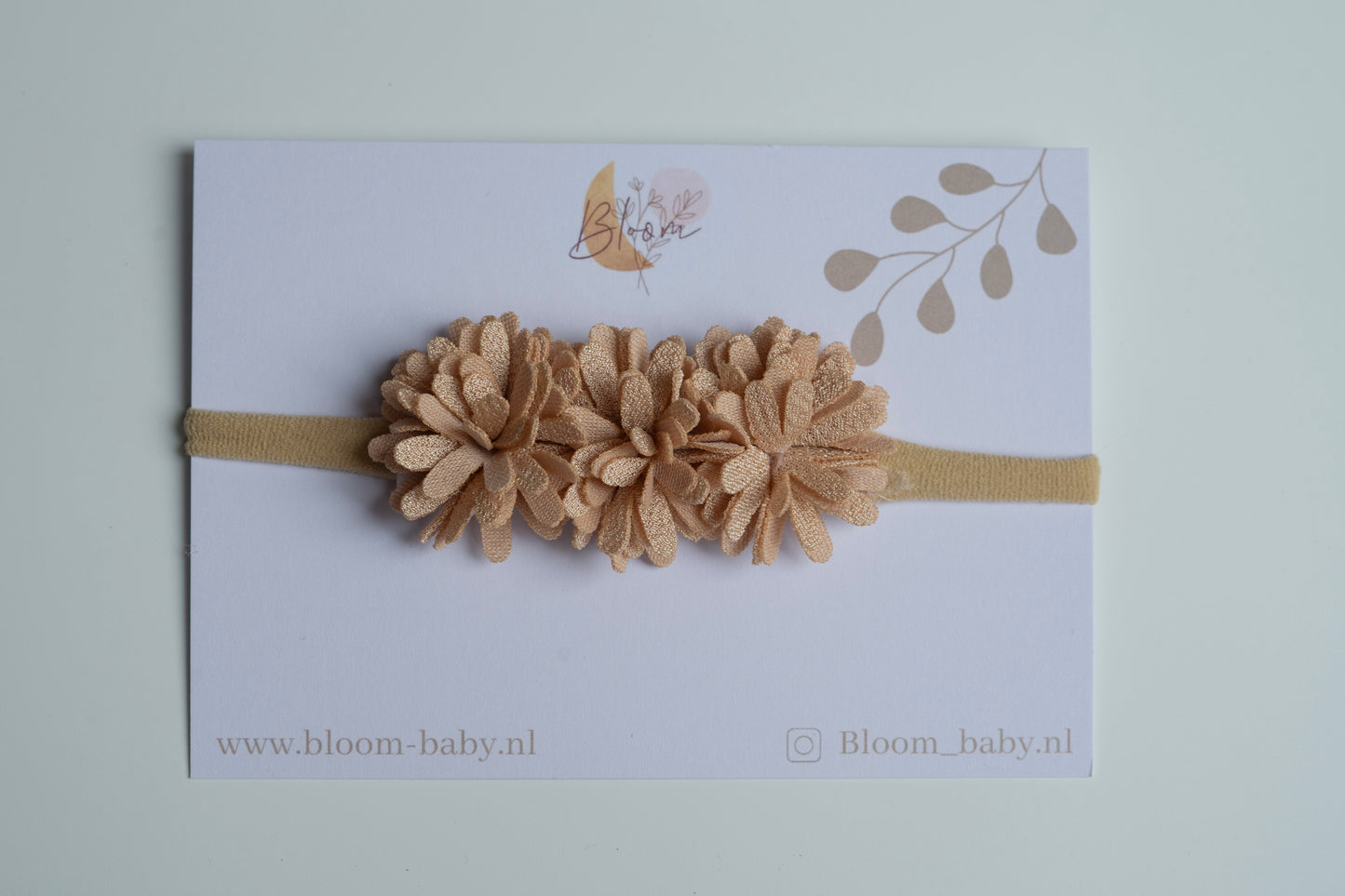 Haarband poppy beige