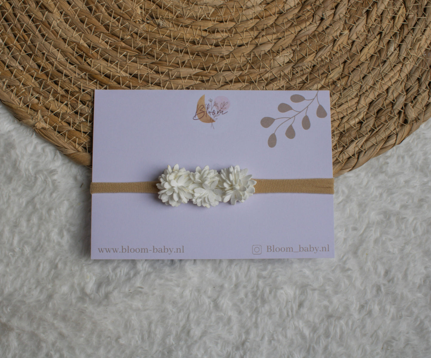 Haarband poppy white