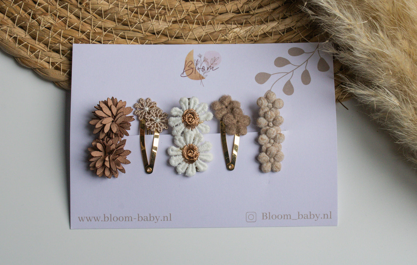Cadeauset madelief bruin