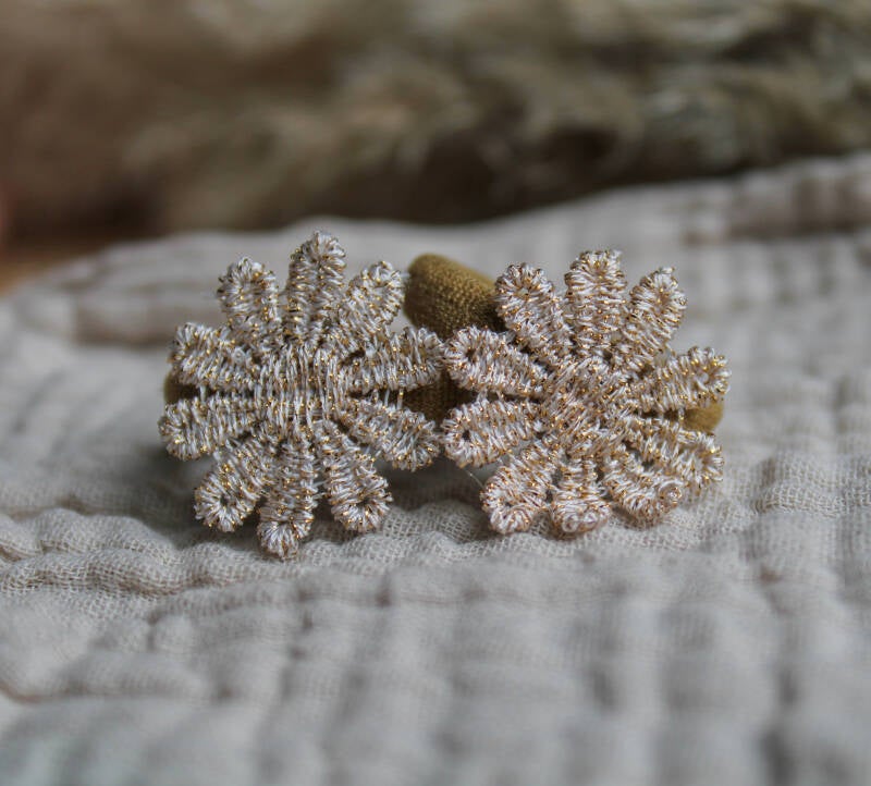 Haarelastiek Gold 2 stuks