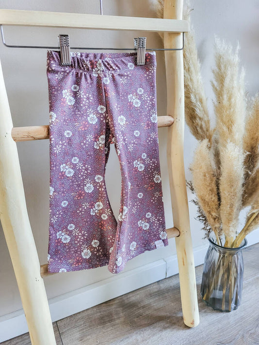 Flared broek mauve