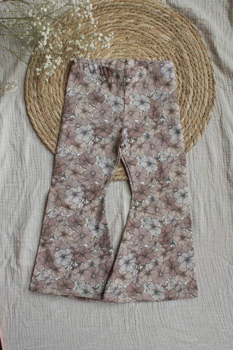 Flared broek bloom roze