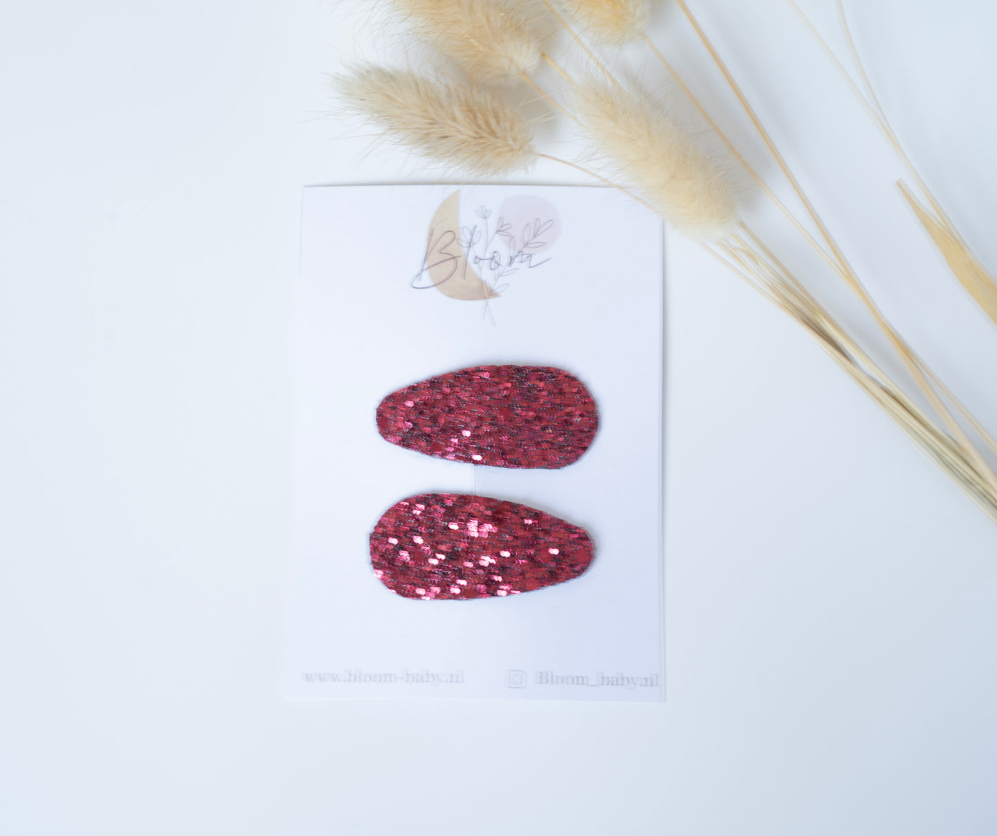 Glitter rood 2 stuks